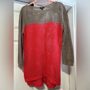 Women's Apt 9 Crochet Sweater with Knit Holes